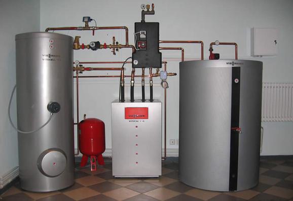Закрытая система отопления с напольным газовым котлом